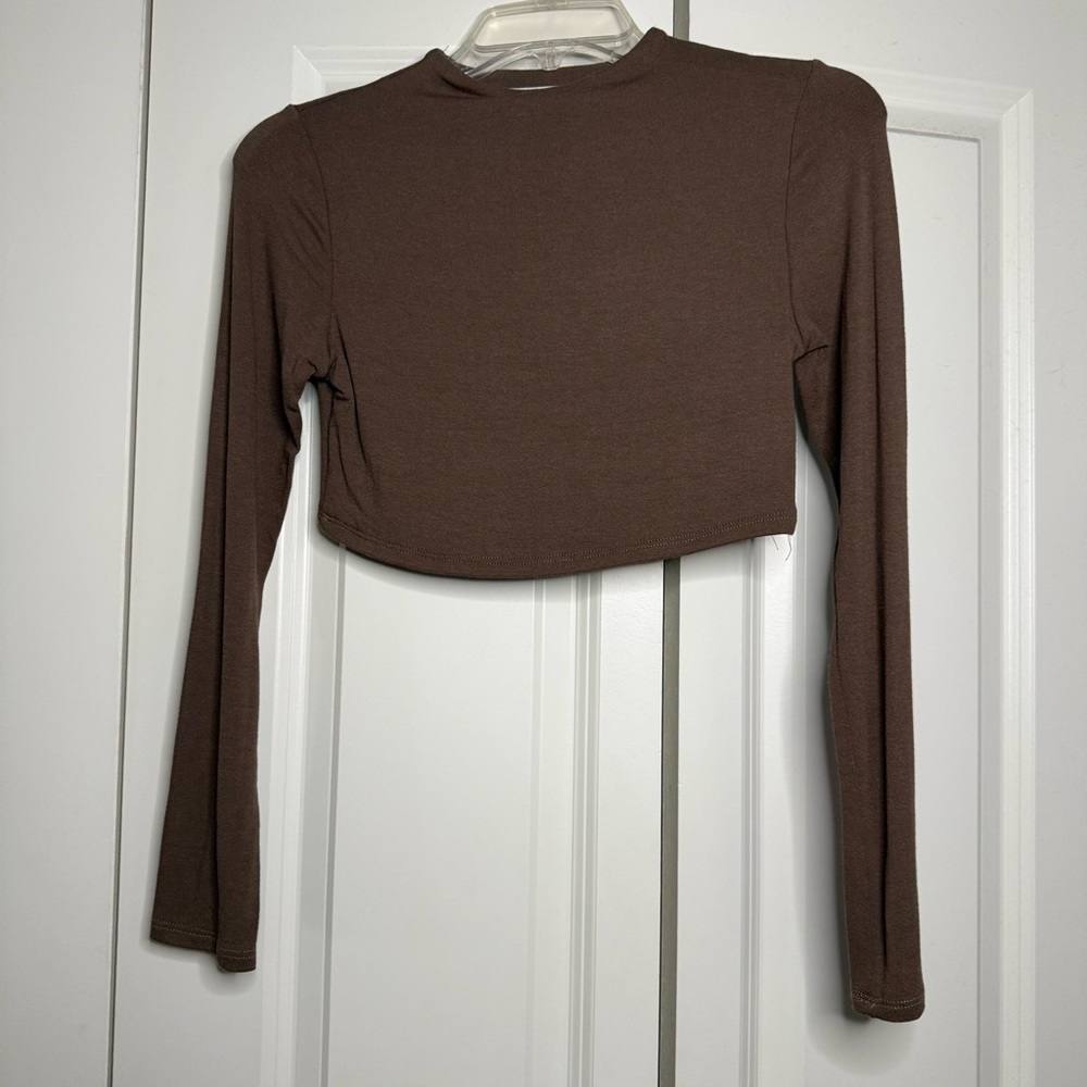 OOTDFASH Long Sleeve Crop Top